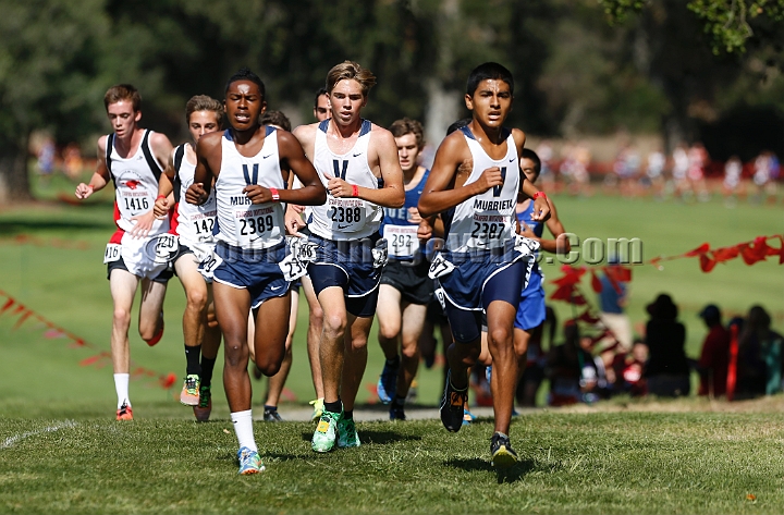 2014StanfordD1Boys-083.JPG - D1 boys race at the Stanford Invitational, September 27, Stanford Golf Course, Stanford, California.